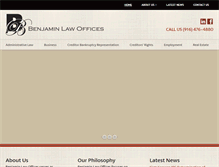 Tablet Screenshot of benjaminlawoffices.com